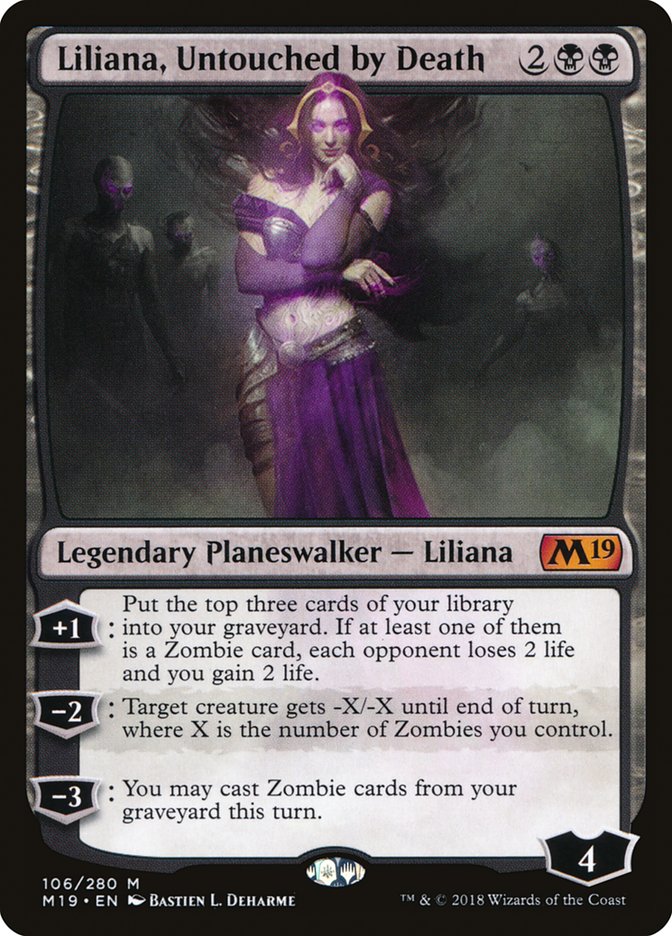 Liliana, Untouched by Death [Core Set 2019] | Anubis Games and Hobby