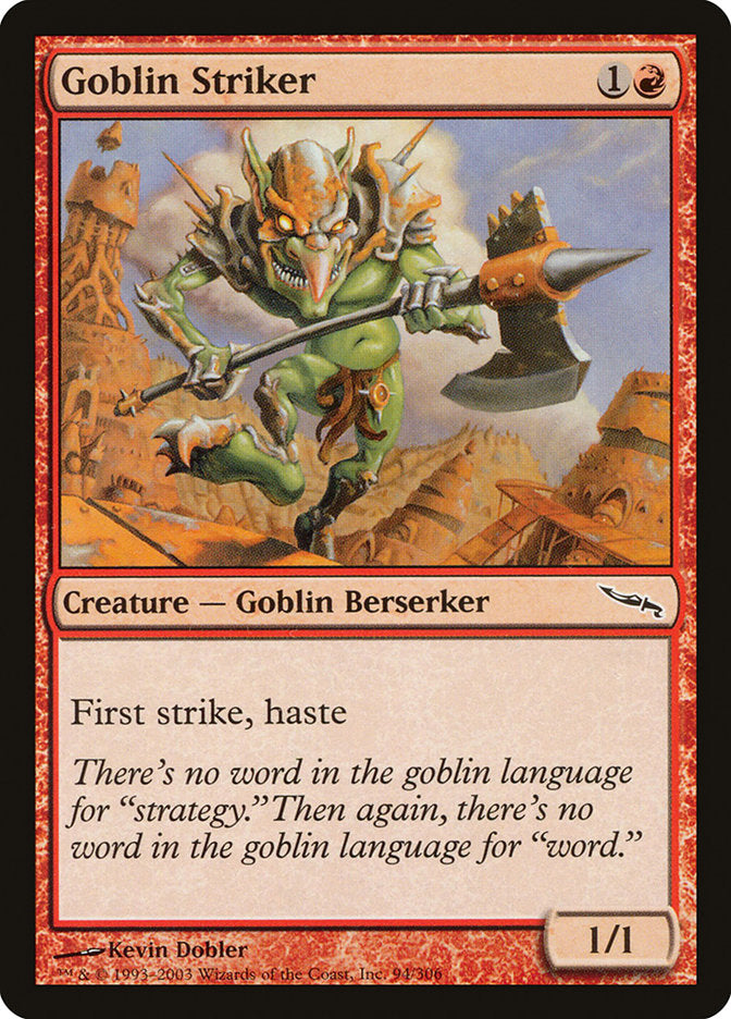 Goblin Striker [Mirrodin] | Anubis Games and Hobby