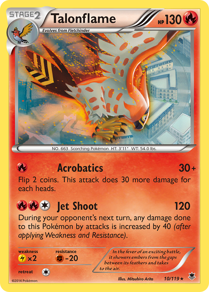 Talonflame (10/119) [XY: Phantom Forces] | Anubis Games and Hobby