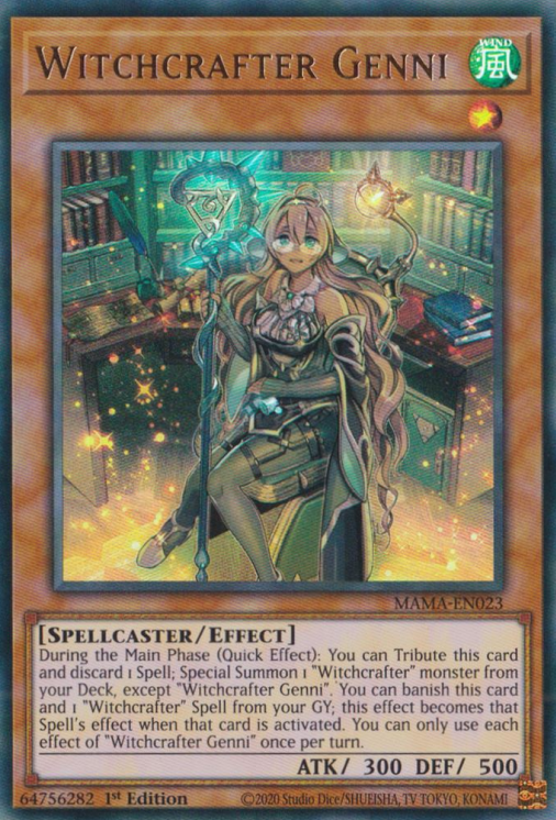 Witchcrafter Genni [MAMA-EN023] Ultra Rare | Anubis Games and Hobby