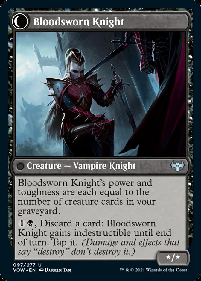Bloodsworn Squire // Bloodsworn Knight [Innistrad: Crimson Vow] | Anubis Games and Hobby