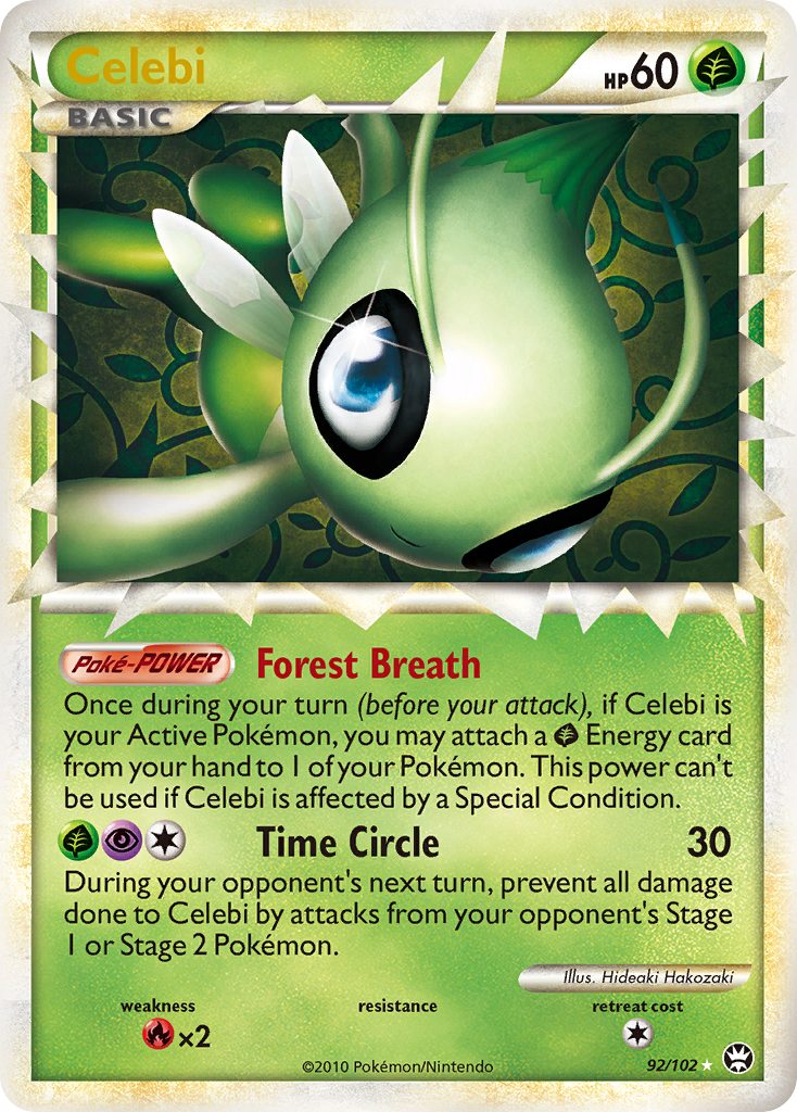 Celebi (92/102) [HeartGold & SoulSilver: Triumphant] | Anubis Games and Hobby