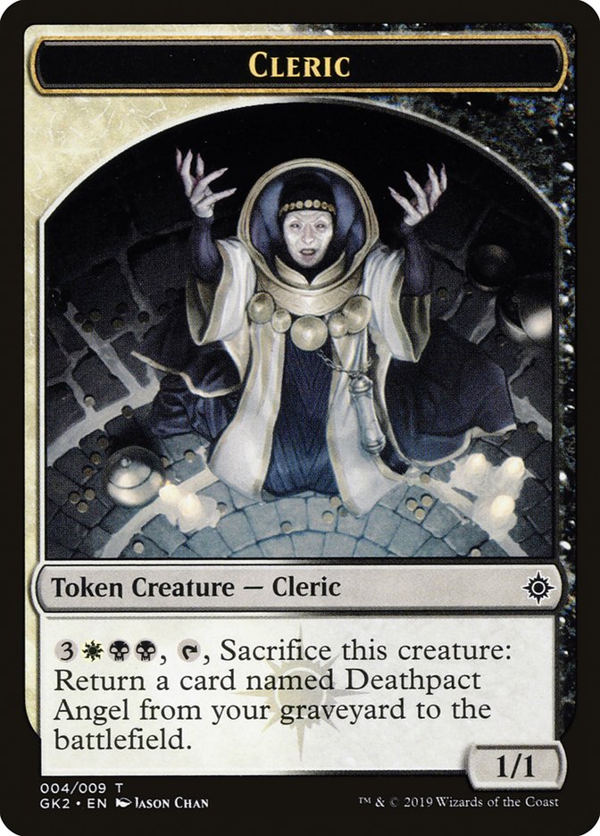 Cleric // Treasure Double-Sided Token [Ravnica Allegiance Guild Kit Tokens] | Anubis Games and Hobby