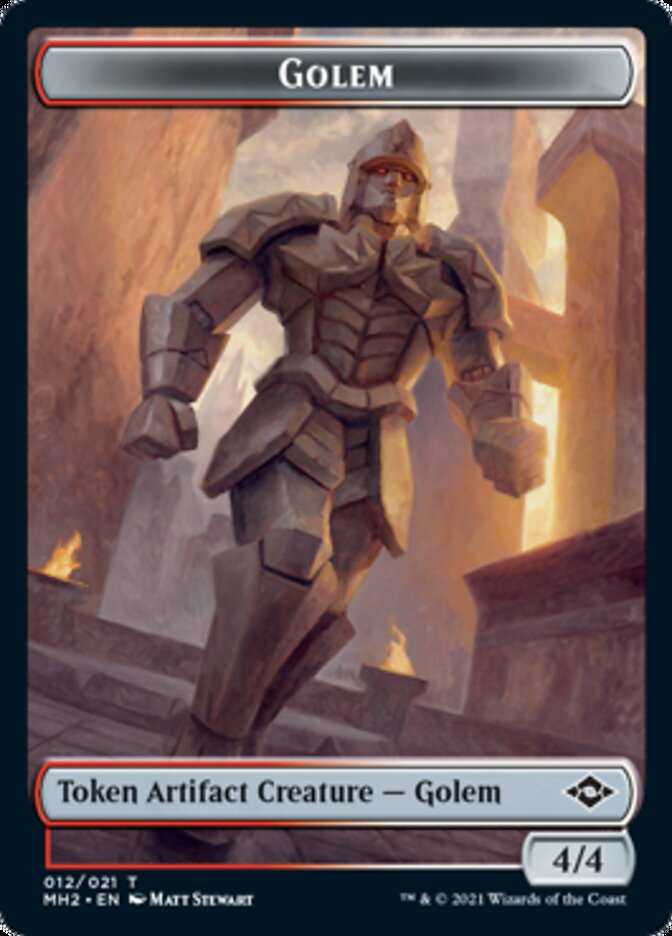 Golem Token [Modern Horizons 2 Tokens] | Anubis Games and Hobby