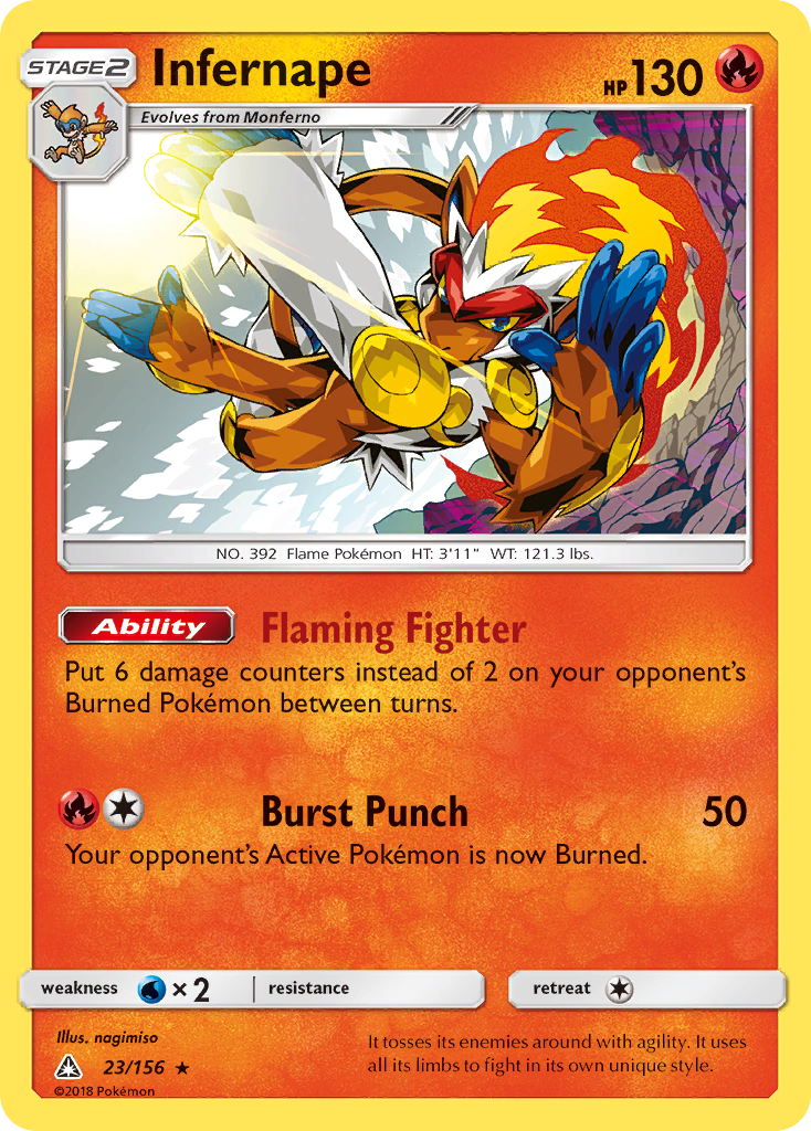 Infernape (23/156) [Sun & Moon: Ultra Prism] | Anubis Games and Hobby