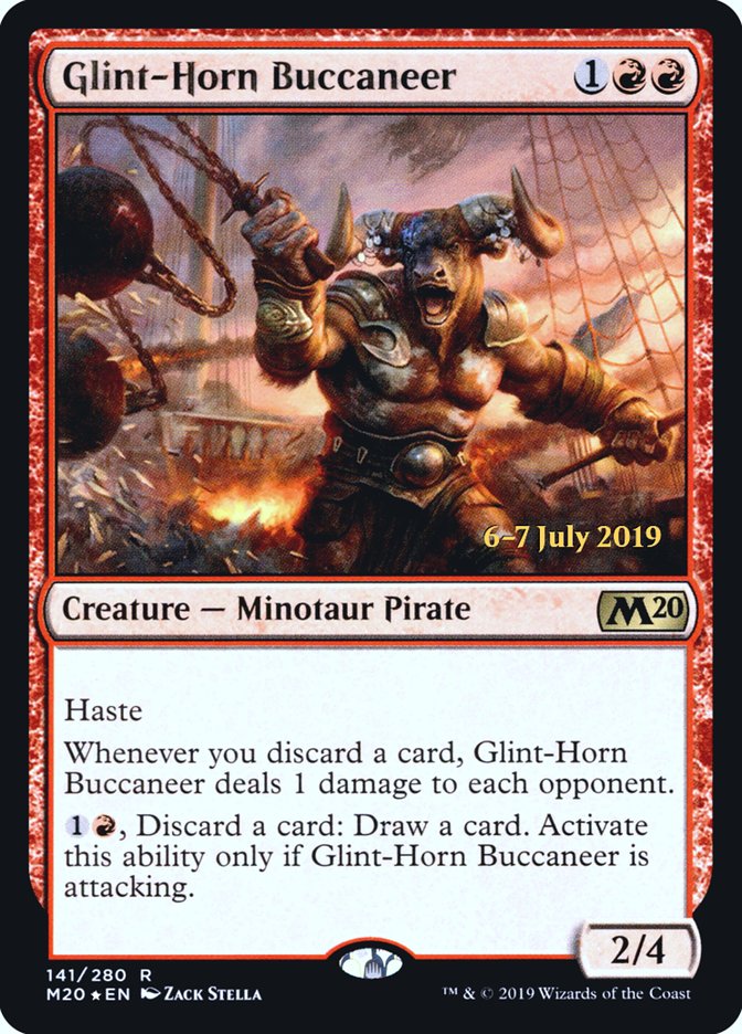 Glint-Horn Buccaneer [Core Set 2020 Prerelease Promos] | Anubis Games and Hobby