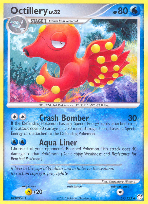 Octillery (57/123) [Diamond & Pearl: Mysterious Treasures] | Anubis Games and Hobby