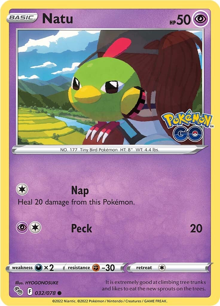 Natu (032/078) [Pokémon GO] | Anubis Games and Hobby
