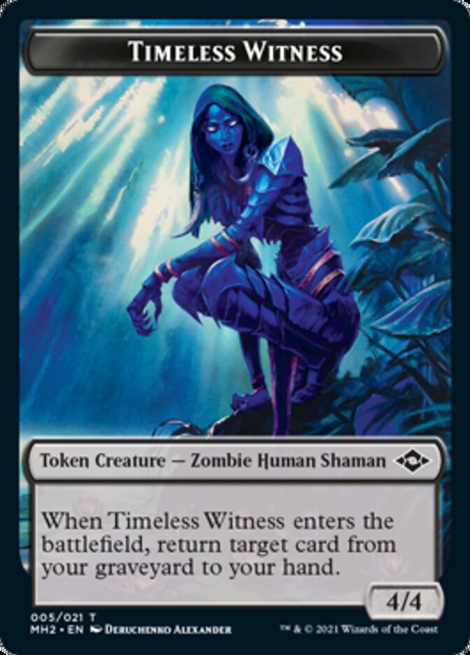 Timeless Witness // Treasure (20) Double-Sided Token [Modern Horizons 2 Tokens] | Anubis Games and Hobby