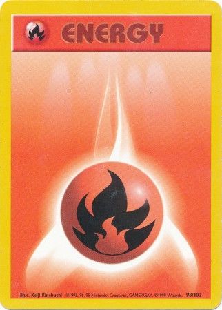 Fire Energy (98/102) [Base Set Unlimited] | Anubis Games and Hobby