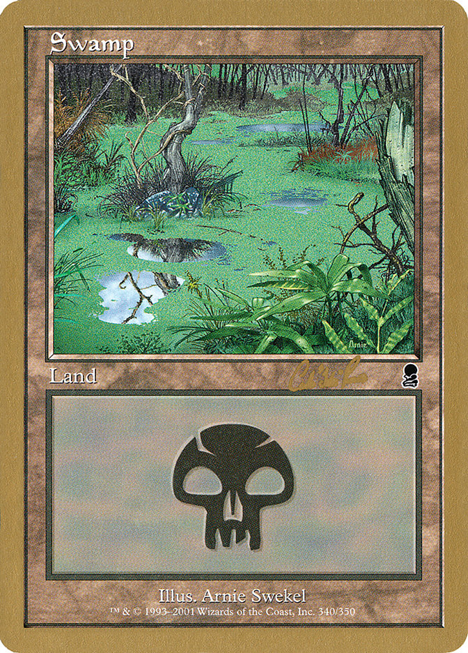 Swamp (cr340) (Carlos Romao) [World Championship Decks 2002] | Anubis Games and Hobby