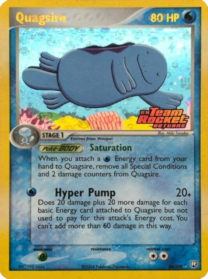 Quagsire (26/109) (Stamped) [EX: Team Rocket Returns] | Anubis Games and Hobby