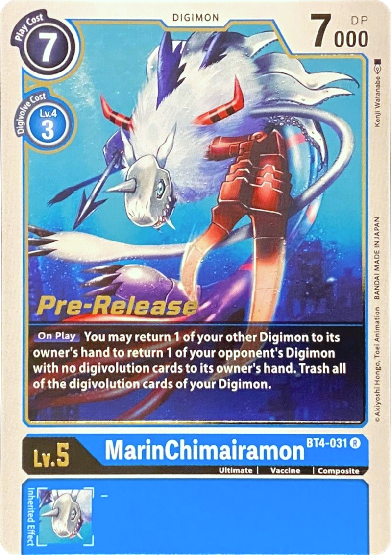 MarinChimairamon [BT4-031] [Great Legend Pre-Release Promos] | Anubis Games and Hobby