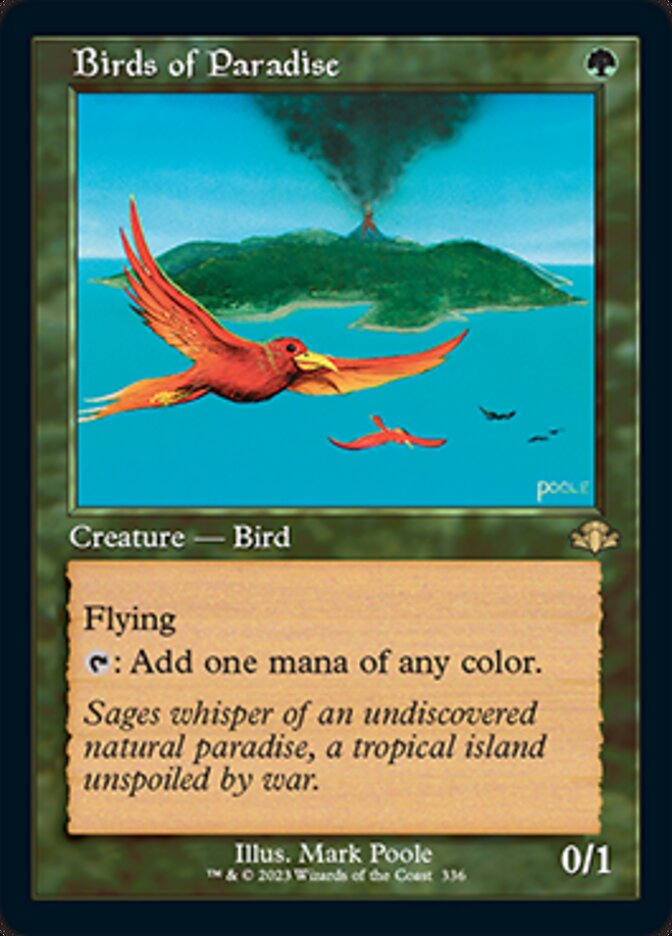 Birds of Paradise (Retro) [Dominaria Remastered] | Anubis Games and Hobby