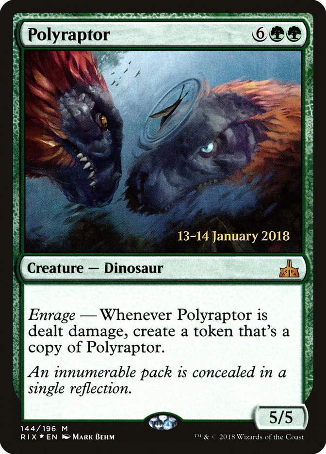 Polyraptor [Rivals of Ixalan Prerelease Promos] | Anubis Games and Hobby