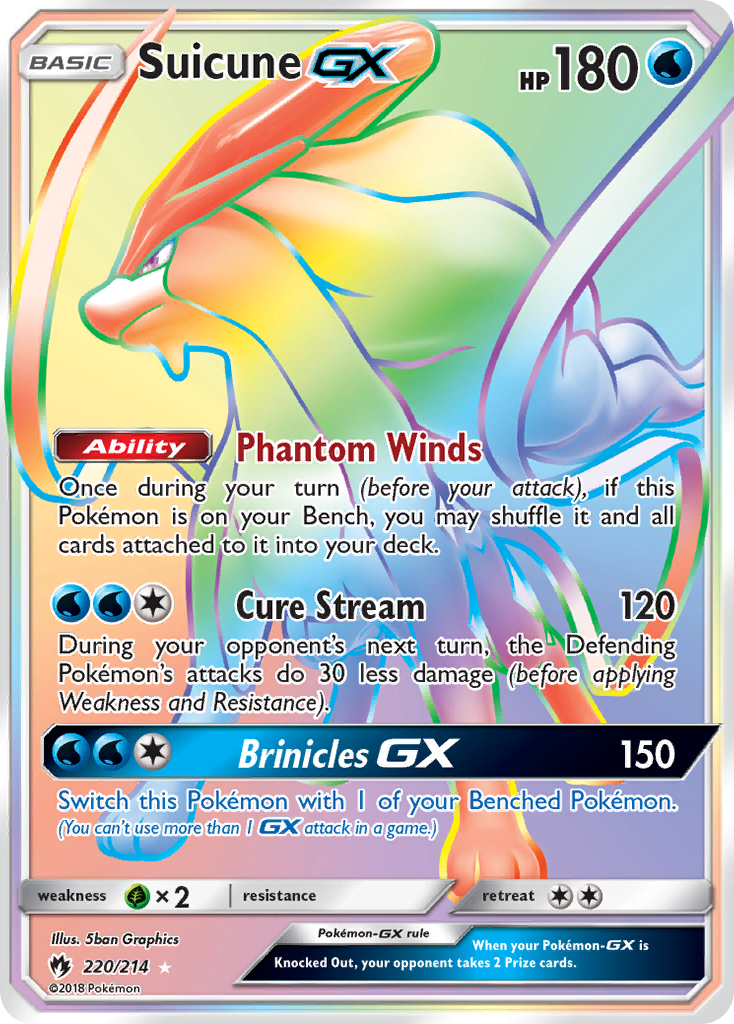 Suicune GX (220/214) [Sun & Moon: Lost Thunder] | Anubis Games and Hobby