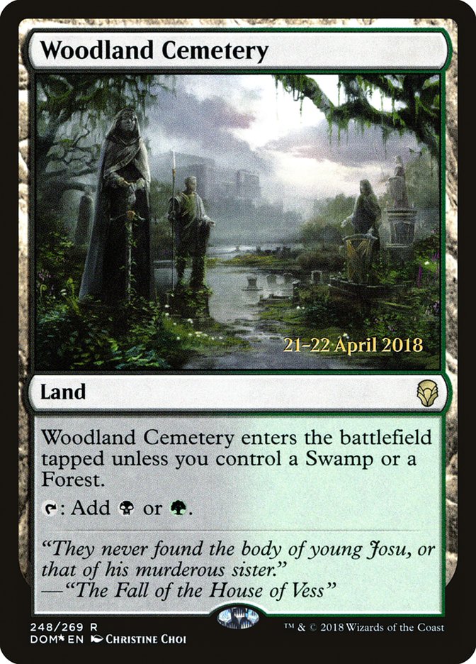 Woodland Cemetery [Dominaria Prerelease Promos] | Anubis Games and Hobby