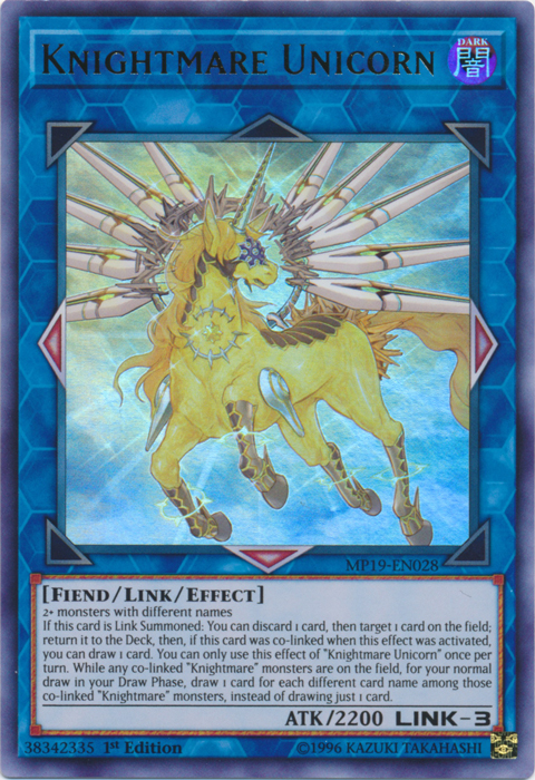 Knightmare Unicorn [MP19-EN028] Ultra Rare | Anubis Games and Hobby