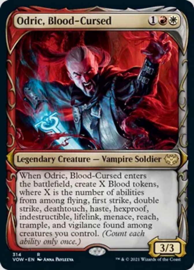 Odric, Blood-Cursed (Showcase Fang Frame) [Innistrad: Crimson Vow] | Anubis Games and Hobby