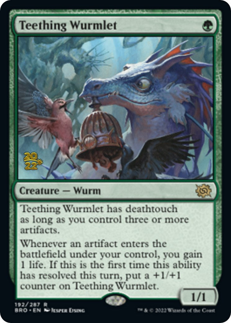 Teething Wurmlet [The Brothers' War Prerelease Promos] | Anubis Games and Hobby