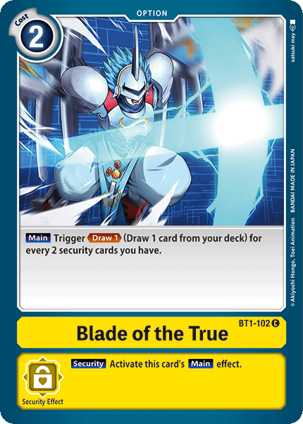 Blade of the True [BT1-102] [Release Special Booster Ver.1.0] | Anubis Games and Hobby