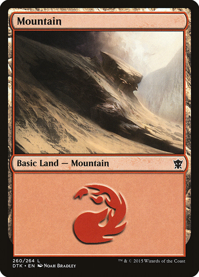 Mountain (260) [Dragons of Tarkir] | Anubis Games and Hobby