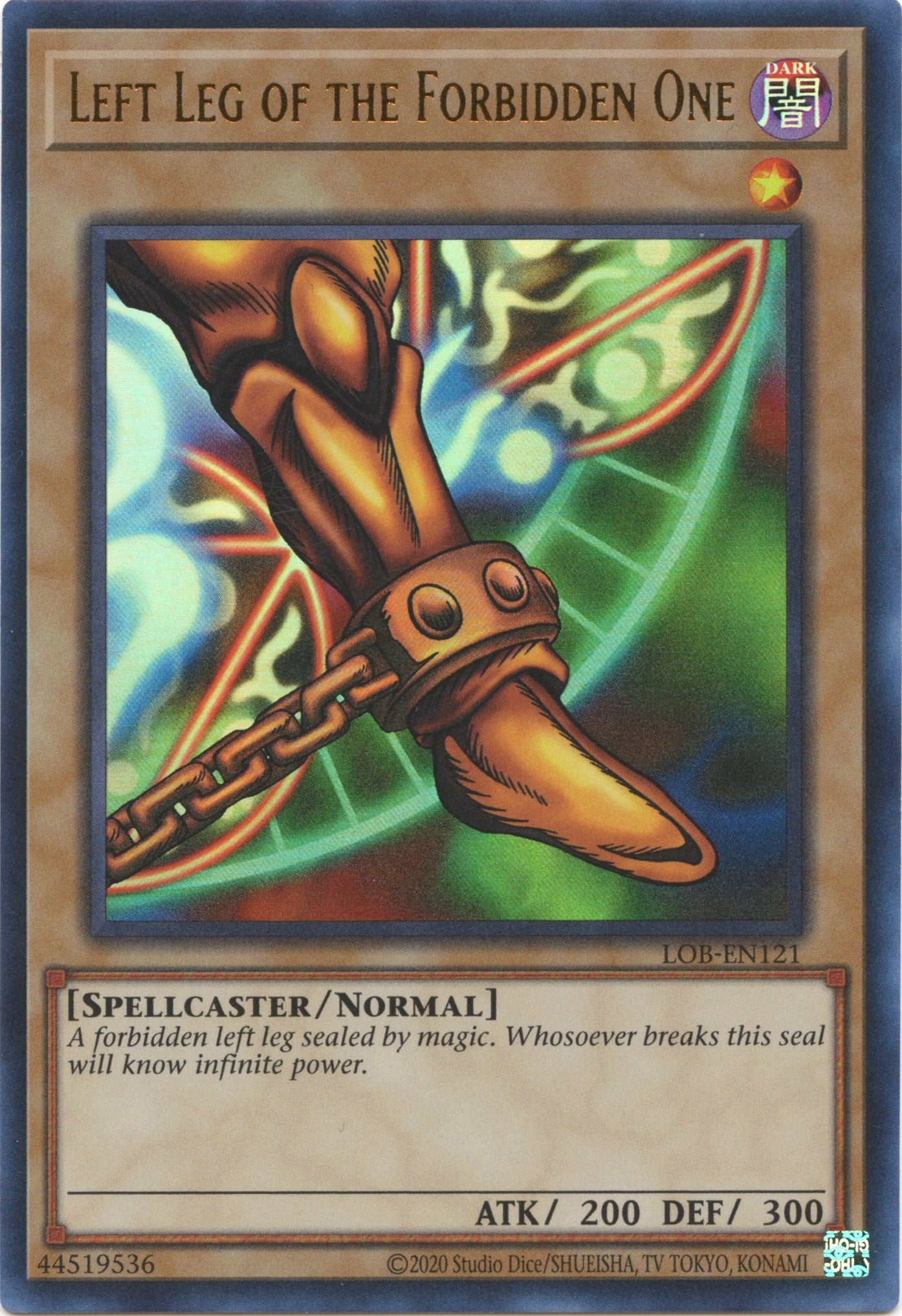 Left Leg of the Forbidden One (25th Anniversary) [LOB-EN121] Ultra Rare | Anubis Games and Hobby