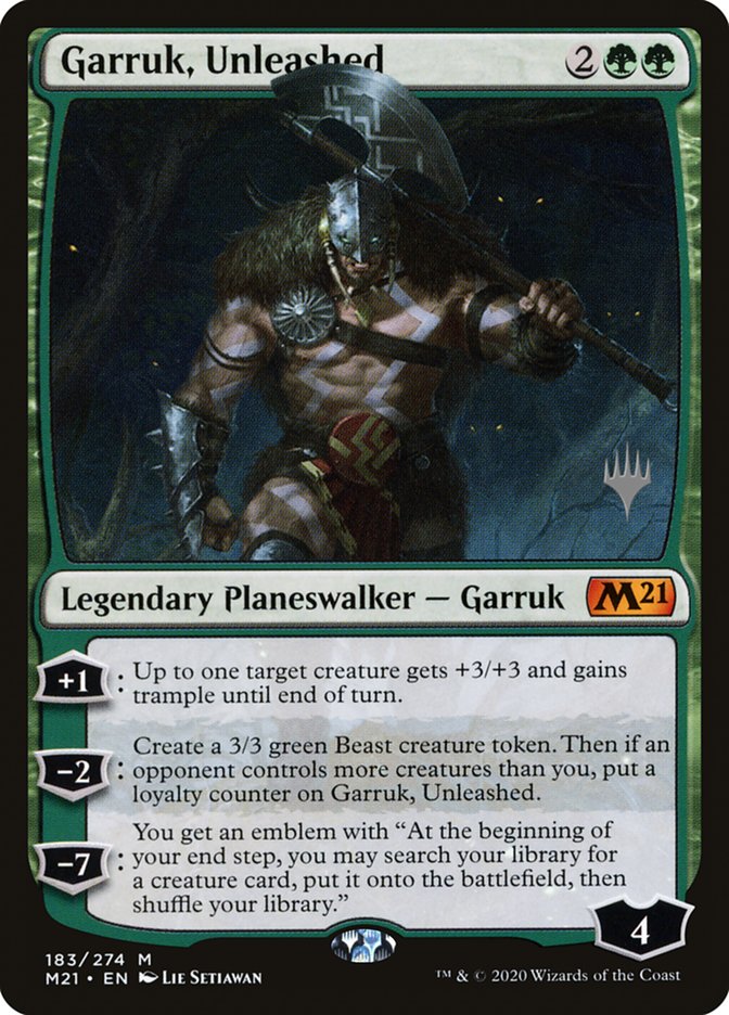 Garruk, Unleashed (Promo Pack) [Core Set 2021 Promos] | Anubis Games and Hobby