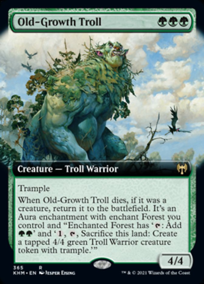 Old-Growth Troll (Extended Art) [Kaldheim] | Anubis Games and Hobby