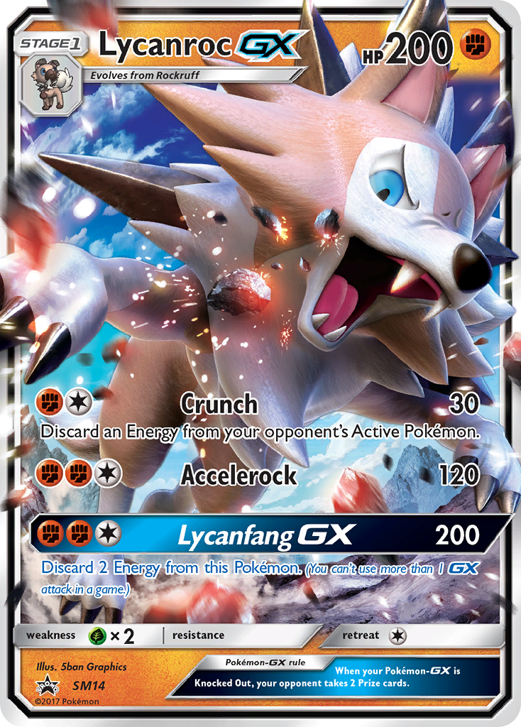 Lycanroc GX (SM14) [Sun & Moon: Black Star Promos] | Anubis Games and Hobby