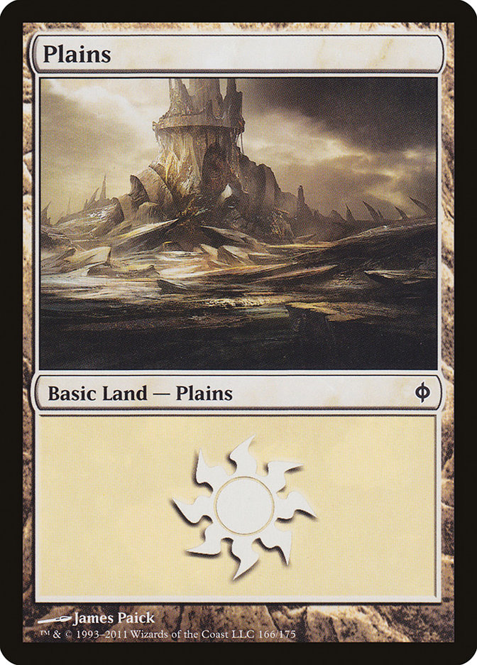 Plains (166) [New Phyrexia] | Anubis Games and Hobby