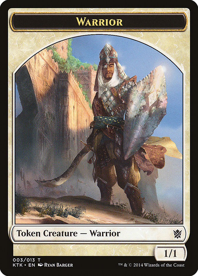Warrior Token (003/013) [Khans of Tarkir Tokens] | Anubis Games and Hobby