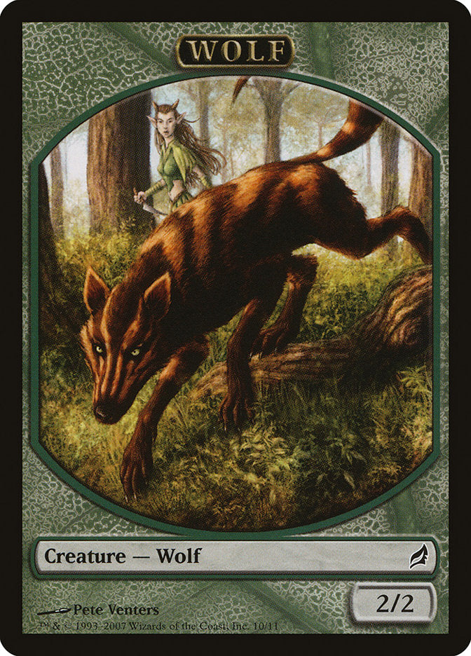 Wolf Token [Lorwyn Tokens] | Anubis Games and Hobby