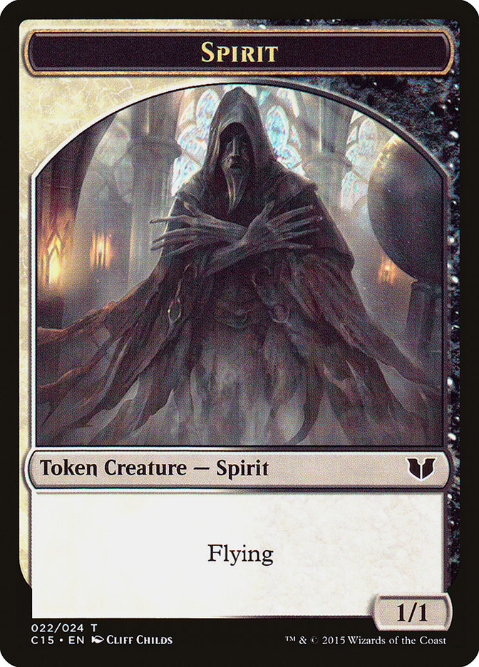 Spirit (022) // Angel Double-Sided Token [Commander 2015 Tokens] | Anubis Games and Hobby