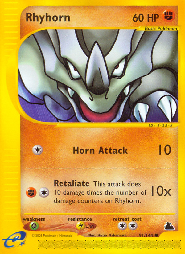 Rhyhorn (91/144) [Skyridge] | Anubis Games and Hobby