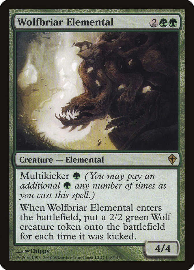 Wolfbriar Elemental [Worldwake] | Anubis Games and Hobby