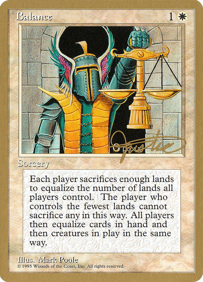 Balance (Mark Justice) [Pro Tour Collector Set] | Anubis Games and Hobby