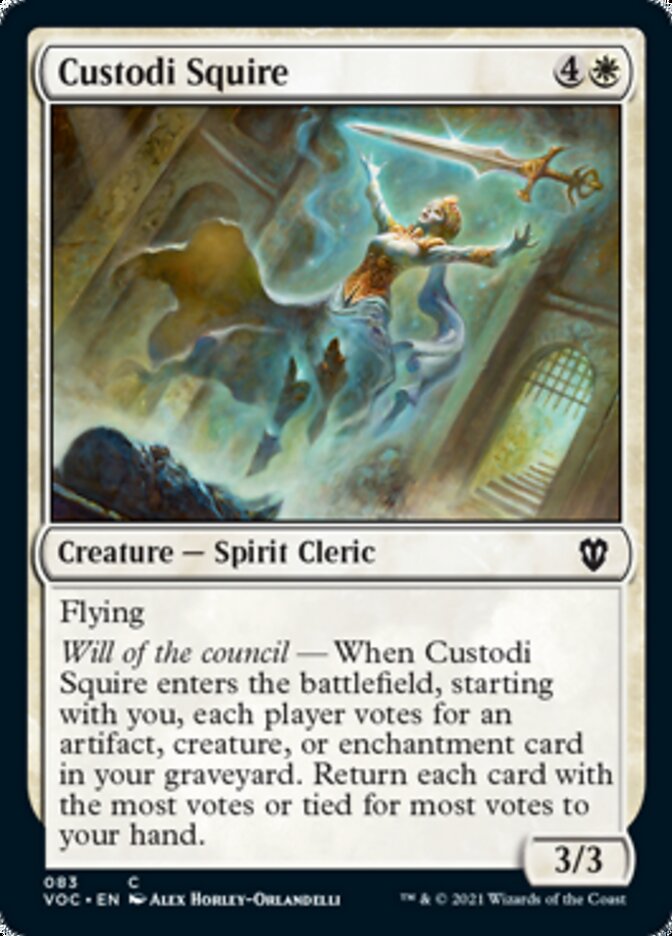 Custodi Squire [Innistrad: Crimson Vow Commander] | Anubis Games and Hobby