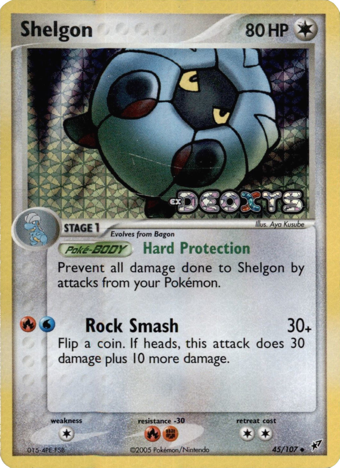 Shelgon (45/107) (Stamped) [EX: Deoxys] | Anubis Games and Hobby