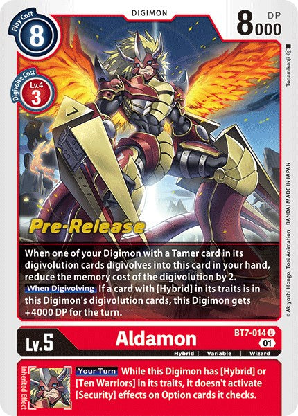 Aldamon [BT7-014] [Next Adventure Pre-Release Cards] | Anubis Games and Hobby