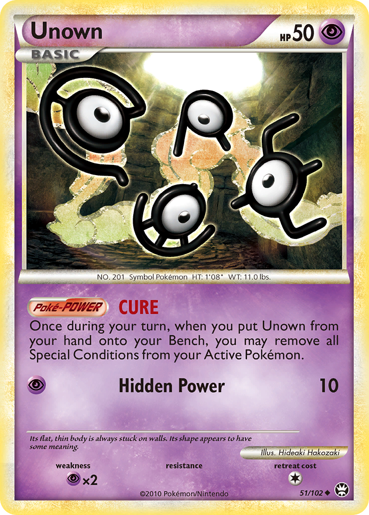 Unown (51/102) [HeartGold & SoulSilver: Triumphant] | Anubis Games and Hobby