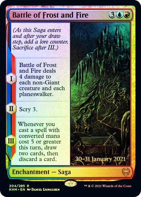 Battle of Frost and Fire [Kaldheim Prerelease Promos] | Anubis Games and Hobby