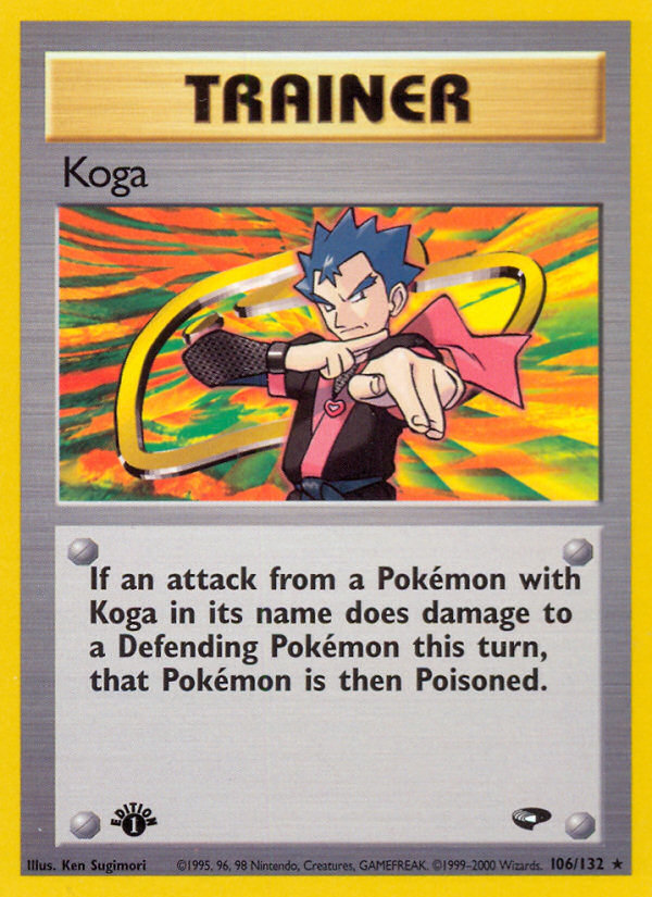 Koga (106/132) [Gym Challenge 1st Edition] | Anubis Games and Hobby