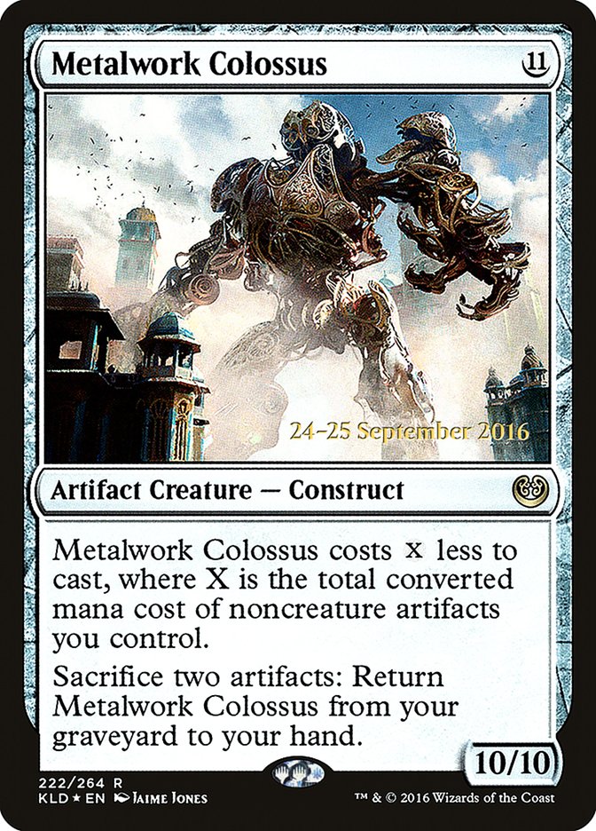 Metalwork Colossus [Kaladesh Prerelease Promos] | Anubis Games and Hobby