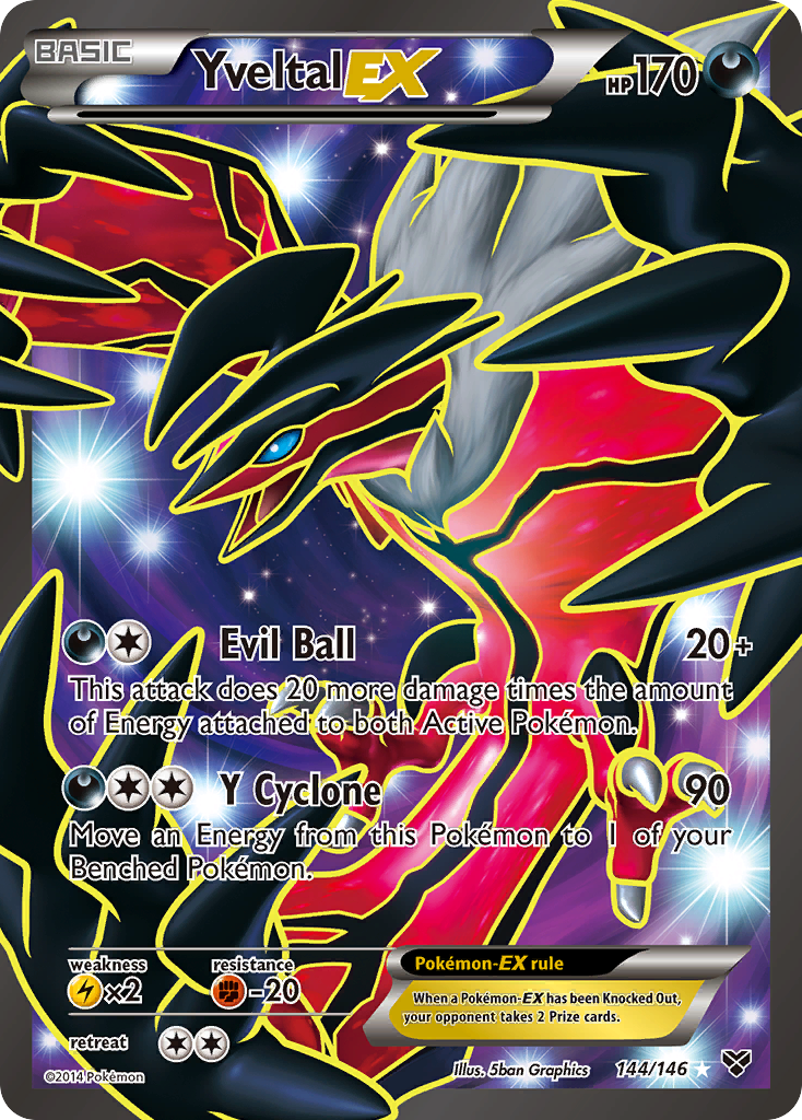 Yveltal EX (144/146) [XY: Base Set] | Anubis Games and Hobby