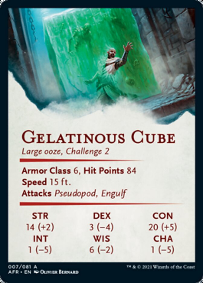 Gelatinous Cube Art Card [Dungeons & Dragons: Adventures in the Forgotten Realms Art Series] | Anubis Games and Hobby