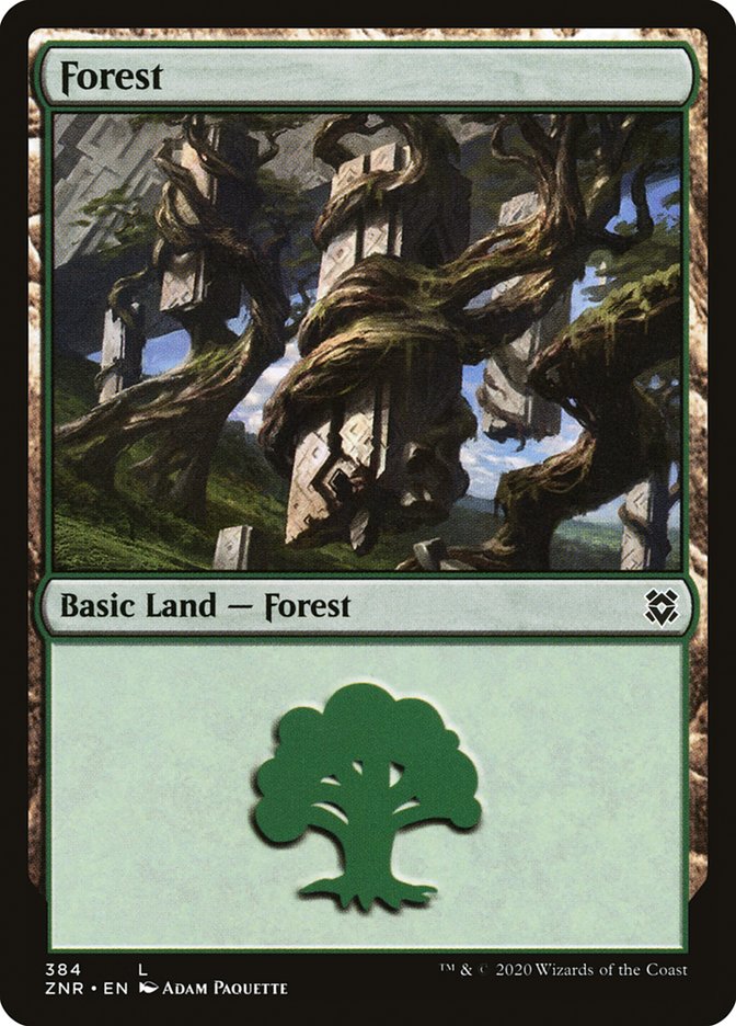 Forest (384) [Zendikar Rising] | Anubis Games and Hobby