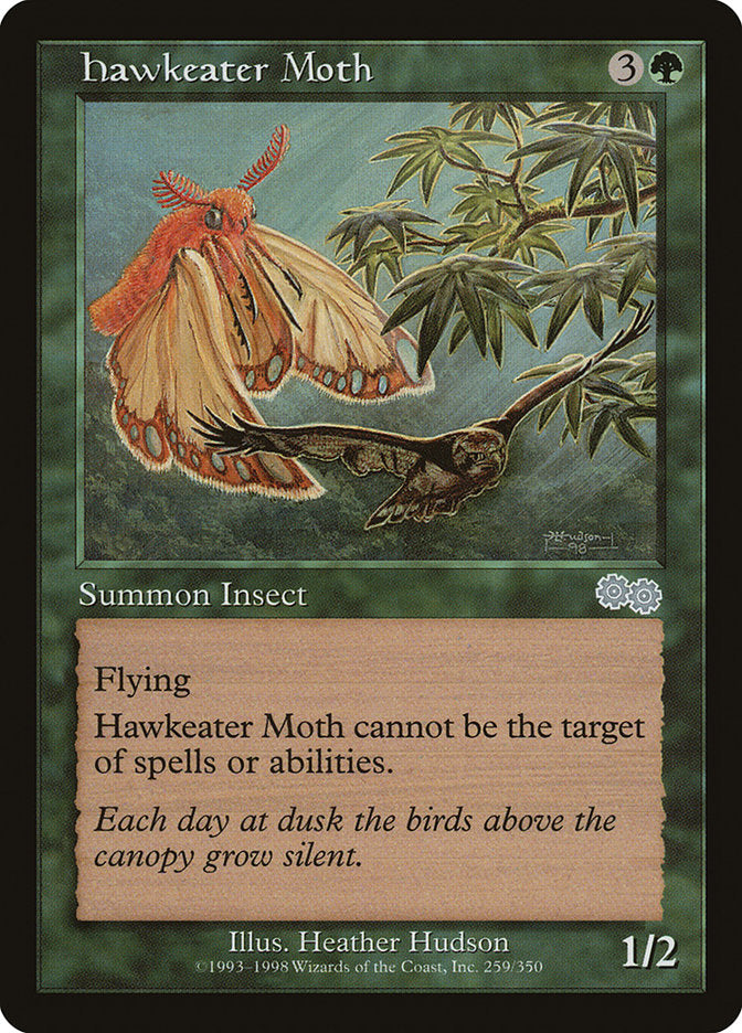 Hawkeater Moth [Urza's Saga] | Anubis Games and Hobby