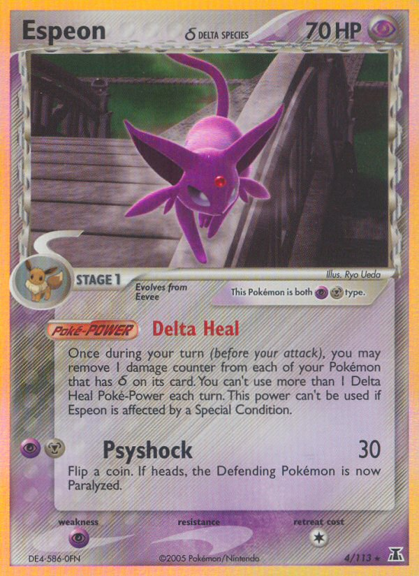 Espeon (4/113)(Delta Species) [EX: Delta Species] | Anubis Games and Hobby