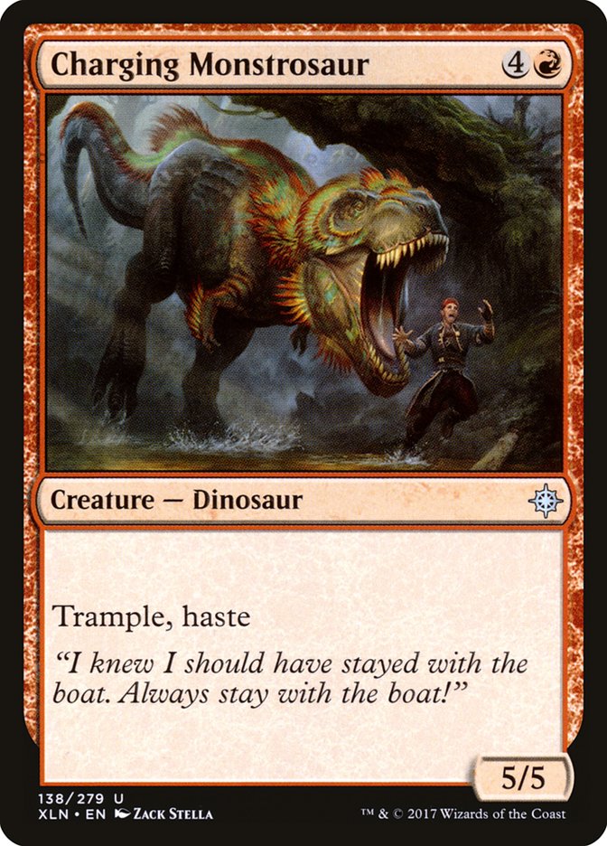 Charging Monstrosaur [Ixalan] | Anubis Games and Hobby